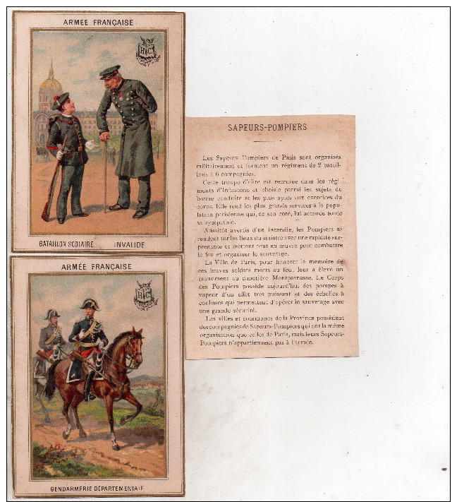 Lot De 18 Images Chromos , Theme Militaire " Armee Francaise " Voir Scans - Histoire