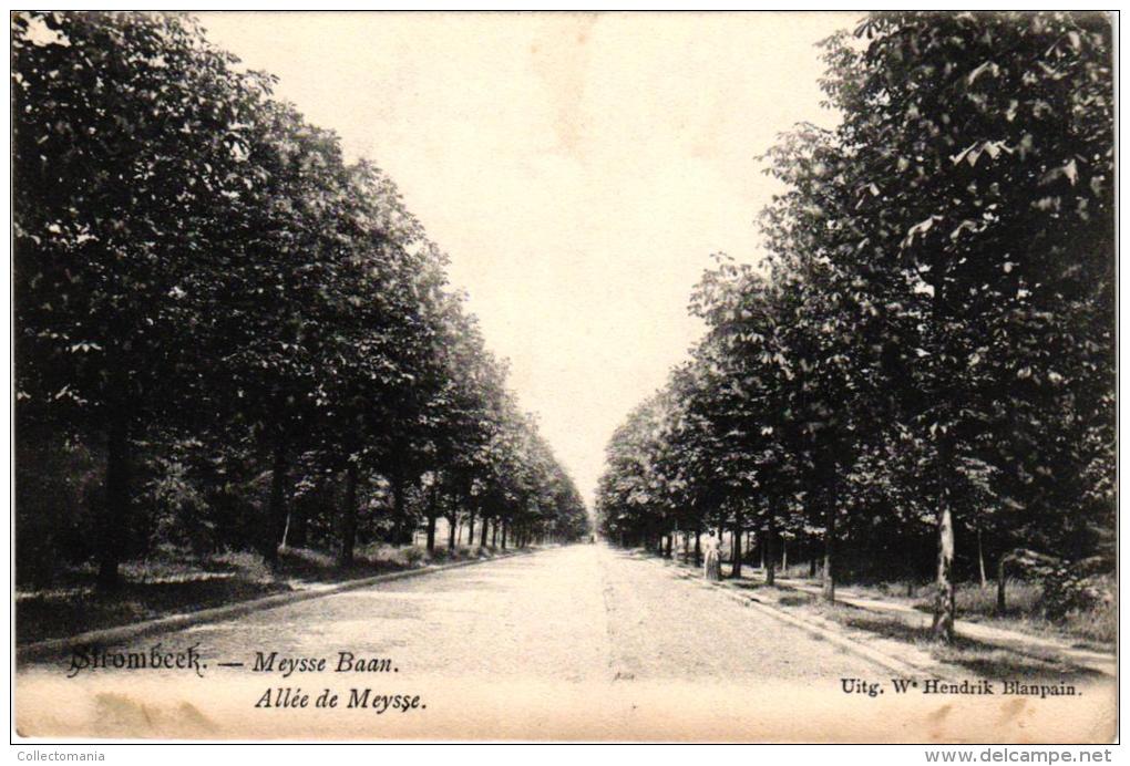 BRABANT  4 CP Strombeek Pensée Viooltje Molen Bonjour  Rond Punt Der  Meysse Baan  Meysse Baan 1909 Edit We Blanpain - Grimbergen