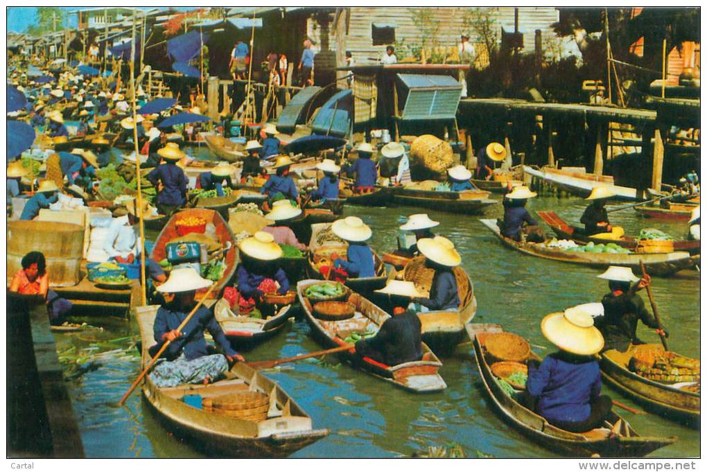 THAILAND - Floating Market - Thaïlande