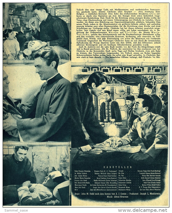 "Filmpost" "Schlüssel Zum Himmelreich" Mit Gregory Peck , Thomas Mitchell  -  Filmprogramm Nr. 93 Von Ca. 1948 - Sonstige & Ohne Zuordnung