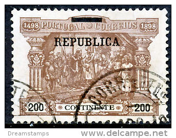 !										■■■■■ds■■ Portugal 1911 AF#195ø Dues Overprinted 200 Réis CV 127,00 Euros (x3142) - Usati