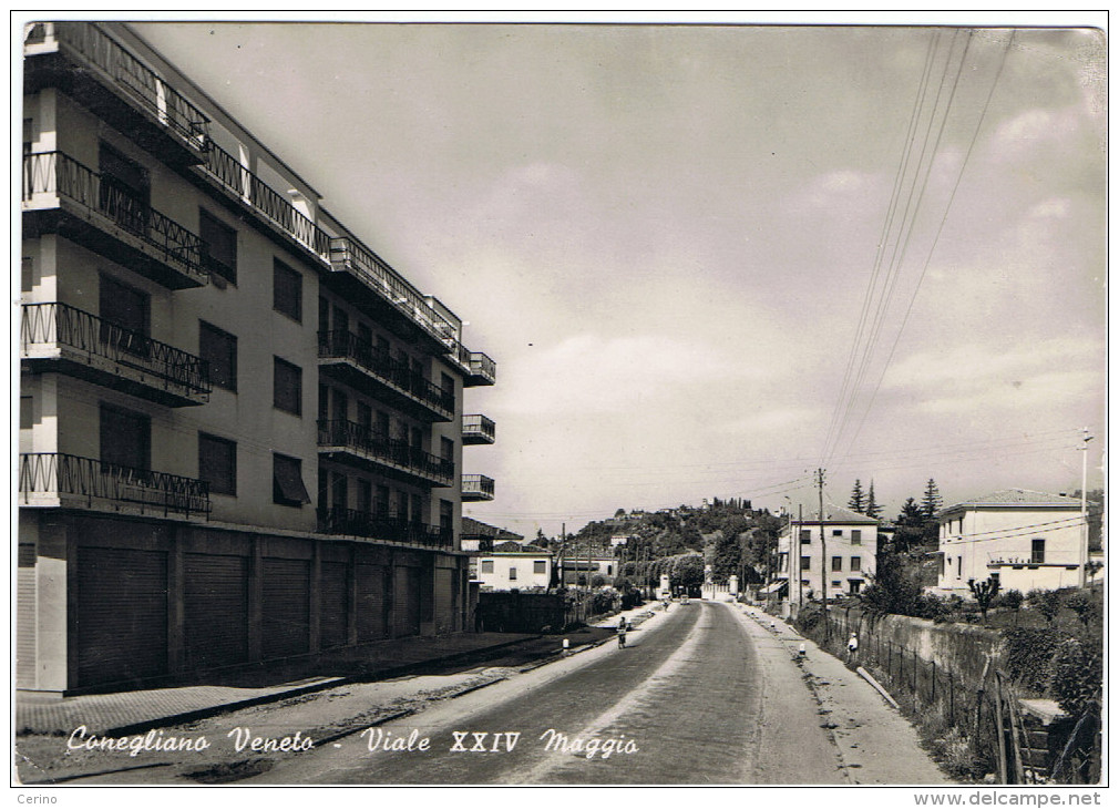 CONEGLIANO:  VIALE  XXIV  MAGGIO  -  F.LLO  TOLTO  -  PER  LA  FRANCIA  -  FOTO  -  FG - Treviso