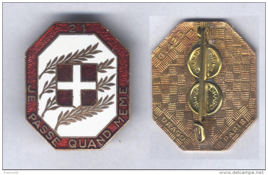 Insigne Du 21e Régiment D´Infanterie - Army