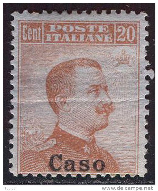 ITALIA - ISOLE  EGEO - CASO - SENZA Filigrana - *MLH - 1917 - Egeo (Caso)