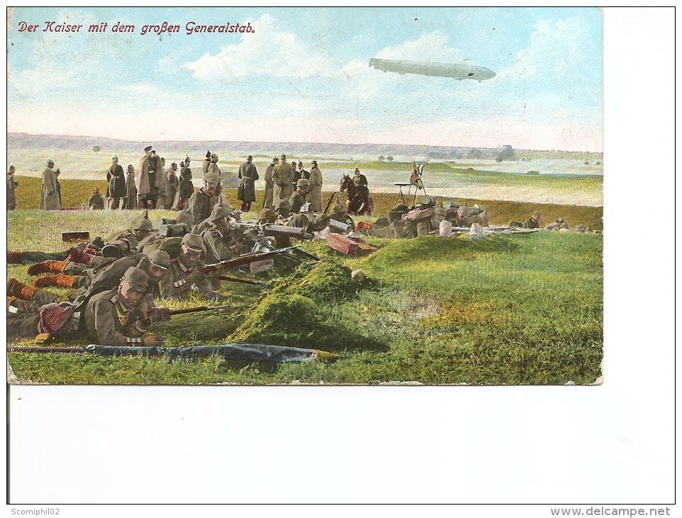 Guerre 14/18 -Zeppelins ( Carte Postale En Feldpost De 1914 à Voir) - 1. Weltkrieg