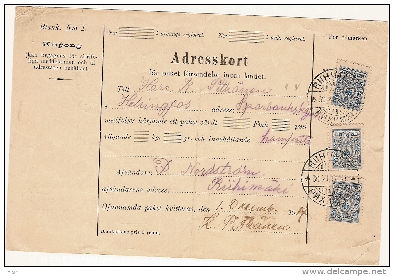 Finland 1917 (23) - Lettres & Documents