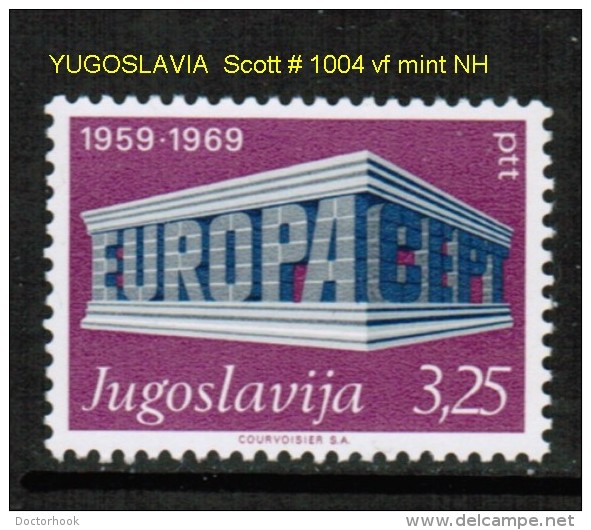 YUGOSLAVIA    Scott  # 1004**  VF MINT NH - Unused Stamps