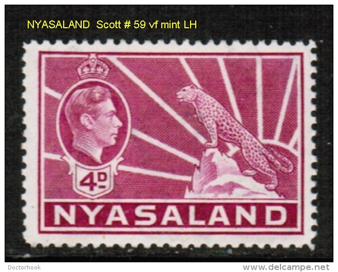 NYASALAND    Scott  # 59*  VF MINT LH - Nyassaland (1907-1953)