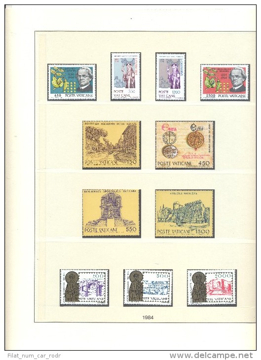 COLECCION DE SELLOS DE VATICANO,ITALIA,AUSTRIA DE LOS AÑOS 1984 A 1989 COMPLETOS Y NUEVOS - Sammlungen