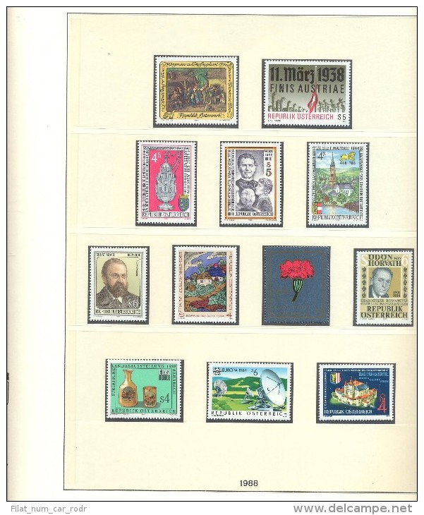 COLECCION DE SELLOS DE VATICANO,ITALIA,AUSTRIA DE LOS AÑOS 1984 A 1989 COMPLETOS Y NUEVOS - Colecciones