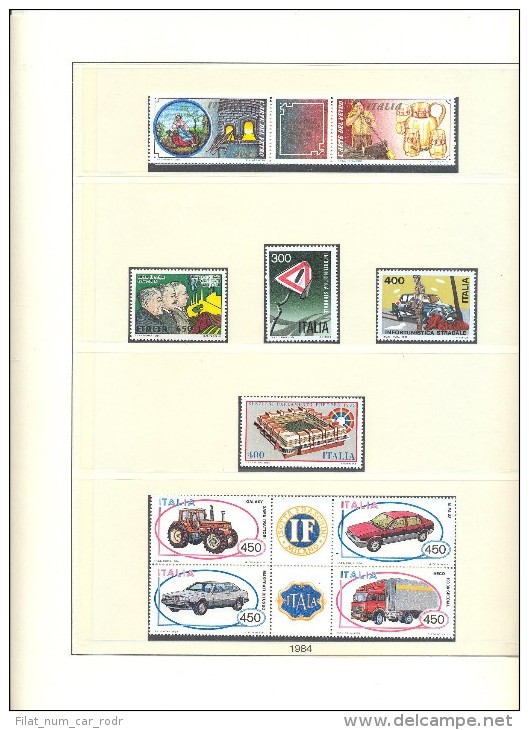 COLECCION DE SELLOS DE VATICANO,ITALIA,AUSTRIA DE LOS AÑOS 1984 A 1989 COMPLETOS Y NUEVOS - Colecciones