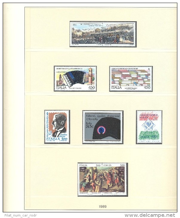 COLECCION DE SELLOS DE VATICANO,ITALIA,AUSTRIA DE LOS AÑOS 1984 A 1989 COMPLETOS Y NUEVOS - Collections