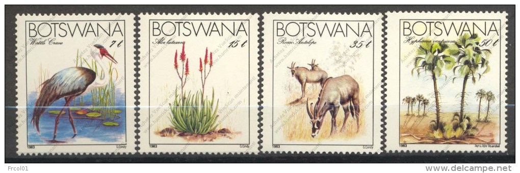 Botswana, Yvert 477/480, Scott 329/332, MNH - Botswana (1966-...)