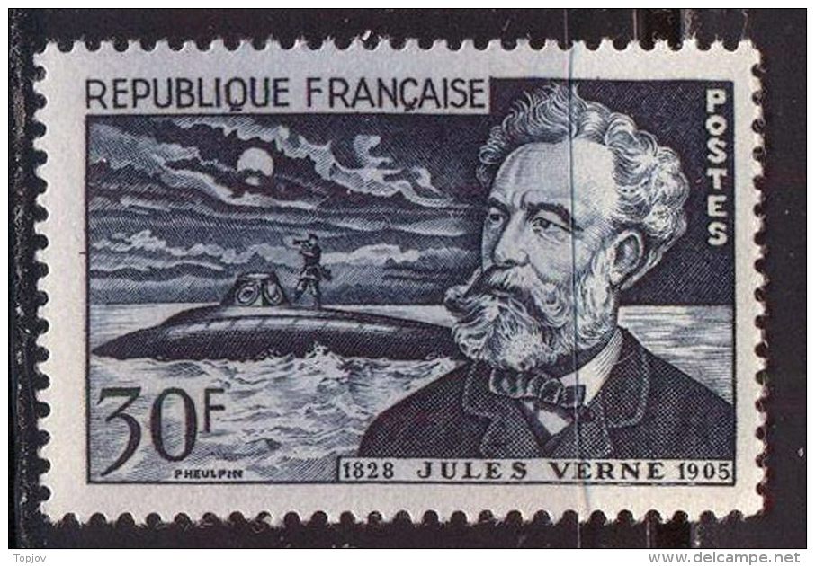 FRANCE - SUBMARINE  NAUTILUS - J. VERNE - **MNH - 1955 - Sous-marins