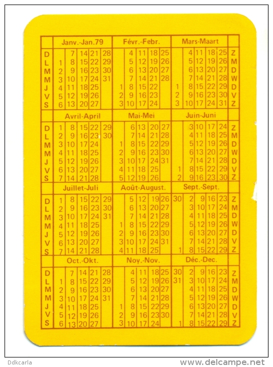 Kleine Zakkalender 1979 - Strepsils - Zuigtabletten Voor De Keel - Petit Format : 1971-80