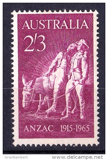 Australia 1965 Anzac 2/3d MNH - Gum Crease Lower Right Corner - Mint Stamps