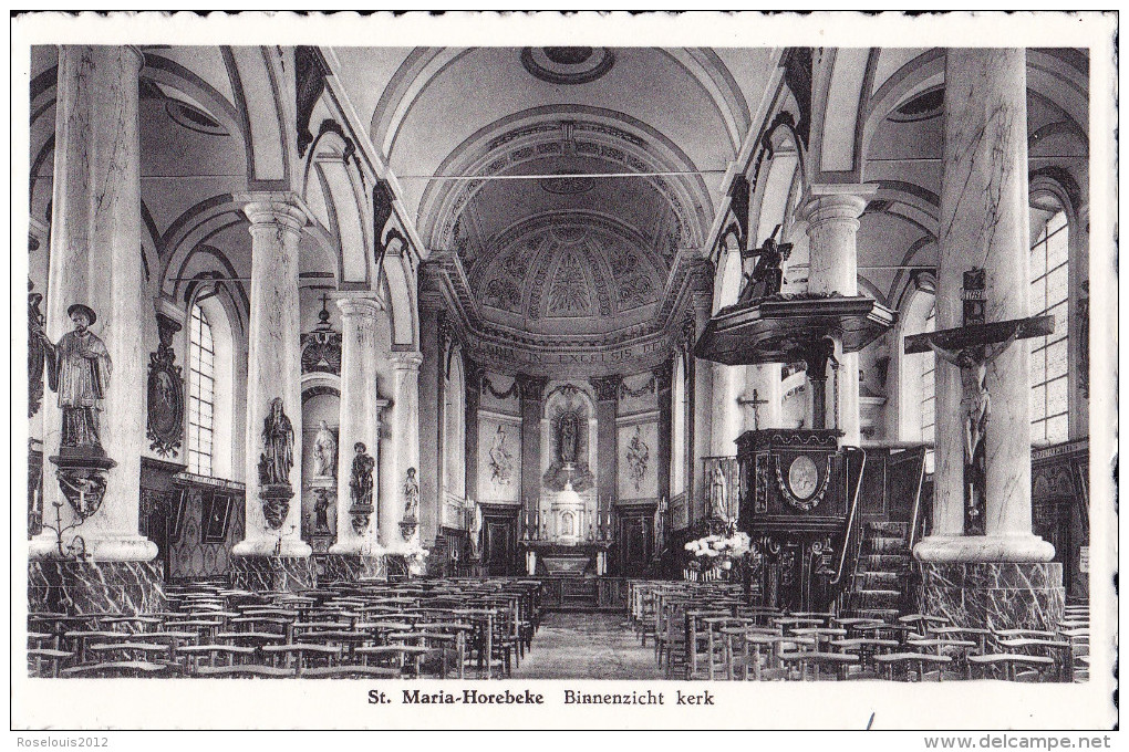 SINTE-MARIA HOOREBEKE / HOREBEKE : Binnenzicht Kerk - Horebeke