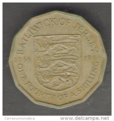 JERSEY 1/4 SHILLING 1966 - Jersey