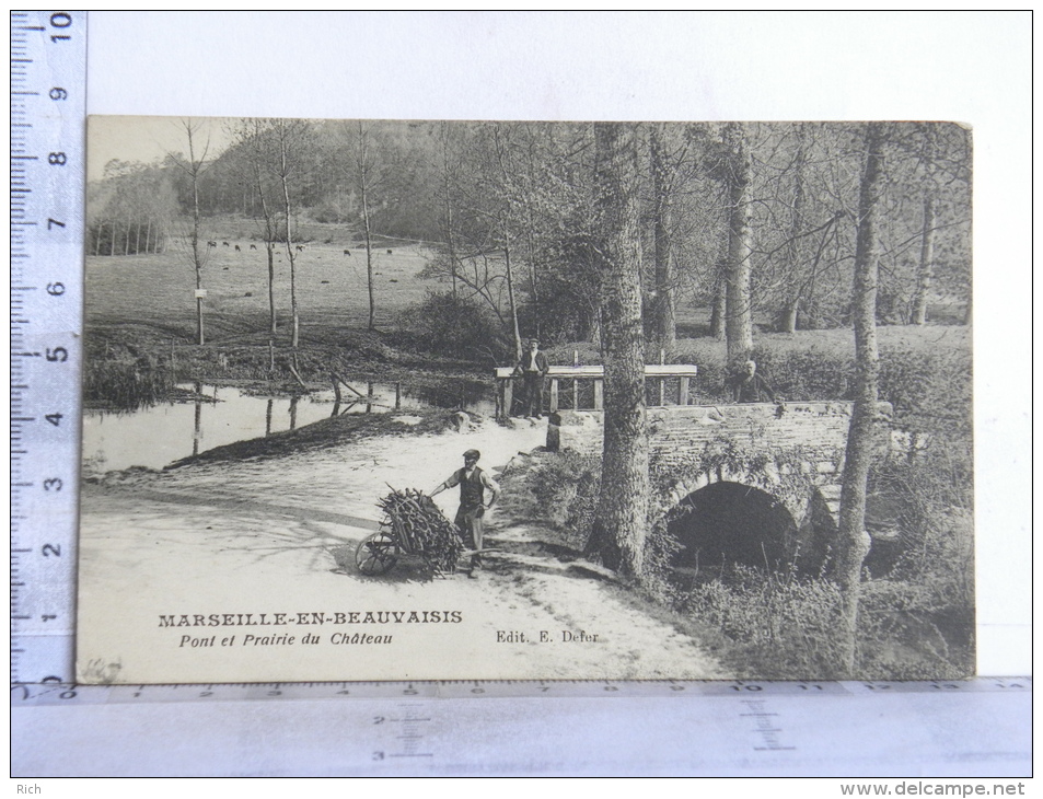 CPA  (60) Oise - Marseille En Beauvaisis - Pont Et Prairie Du Château - Marseille-en-Beauvaisis