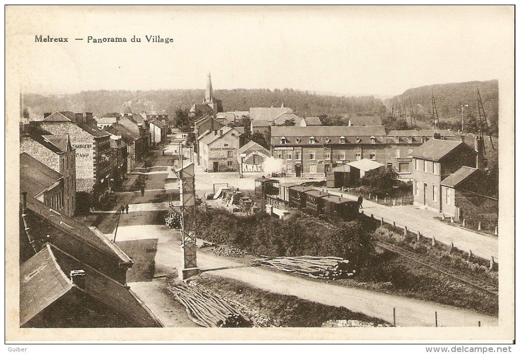 Melreux Panorama Du Village Tram Vapeur !! - Hotton