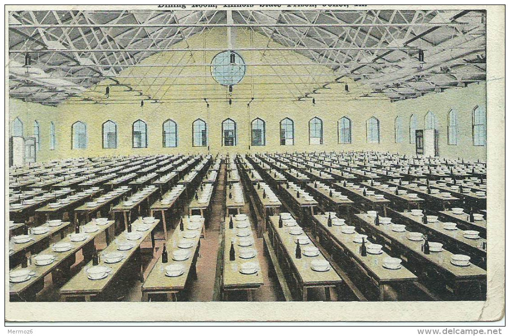 Dining Room Illinois State Prison Joliet Ill Kropp Co Milwaukee - Joliet