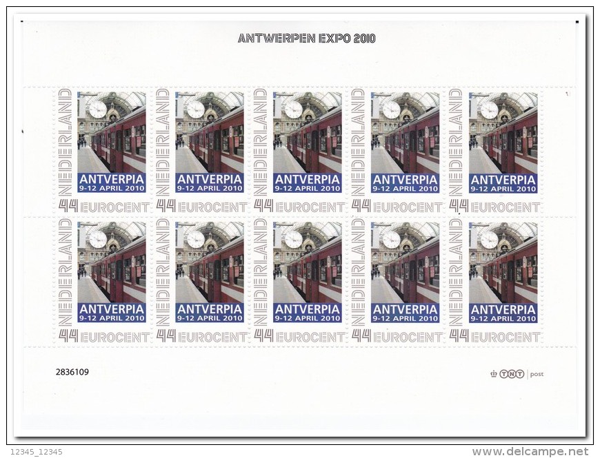 Nederland 2010 Postfris MNH, Antverpia, Train - Personalisierte Briefmarken