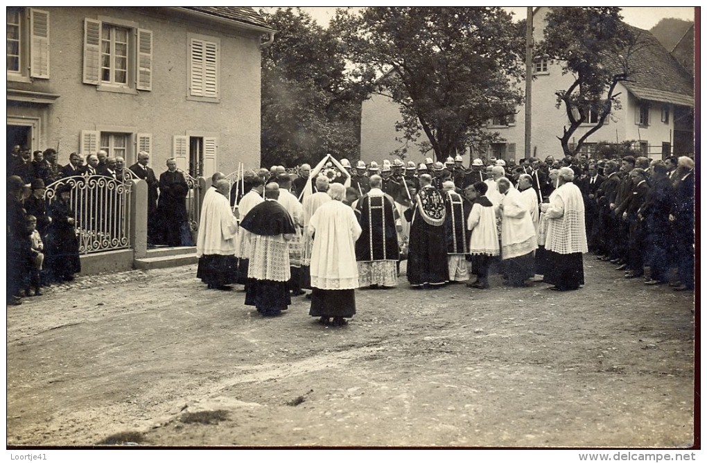 Fotokaart Carte Photo - Devotie - Priesters - Phot. Georges Braun Mulhouse Dornach - Inaugurations