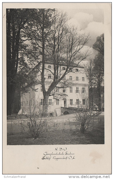 AK Ruppersdorf Stempel Grenzlandschule Sachsen Schloss B.D.O. Bund Deutscher Osten Bei Herrnhut Eibau Löbau Zittau - Herrnhut