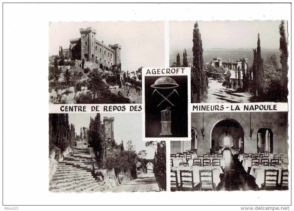 06 - La Napoule - Château Agecroft - Centre De Repos Mineurs Du Nord Et Du Pas De Calais - Multivues - N°2 MAR - Andere & Zonder Classificatie