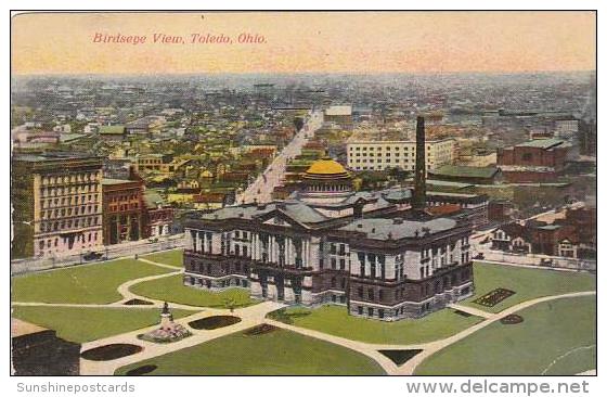 Ohio Toledo Birdseye View 1912 - Toledo