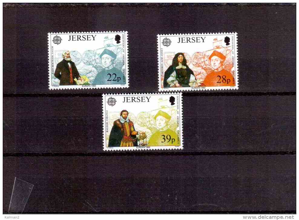 XX1447   -    JERSEY      -  NEW**  COMPLETE SET   -   CAT. UNIFICATO  Nr.  572/574 - Christophe Colomb