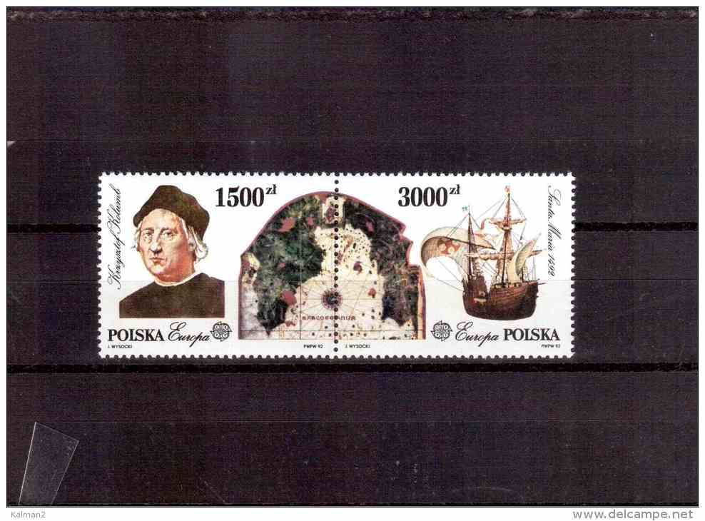 XX1510   -    POLONIA      -  NEW**  COMPLETE SET   -   CAT. Y.&amp;T.   Nr.  3178/3179 - Christophe Colomb