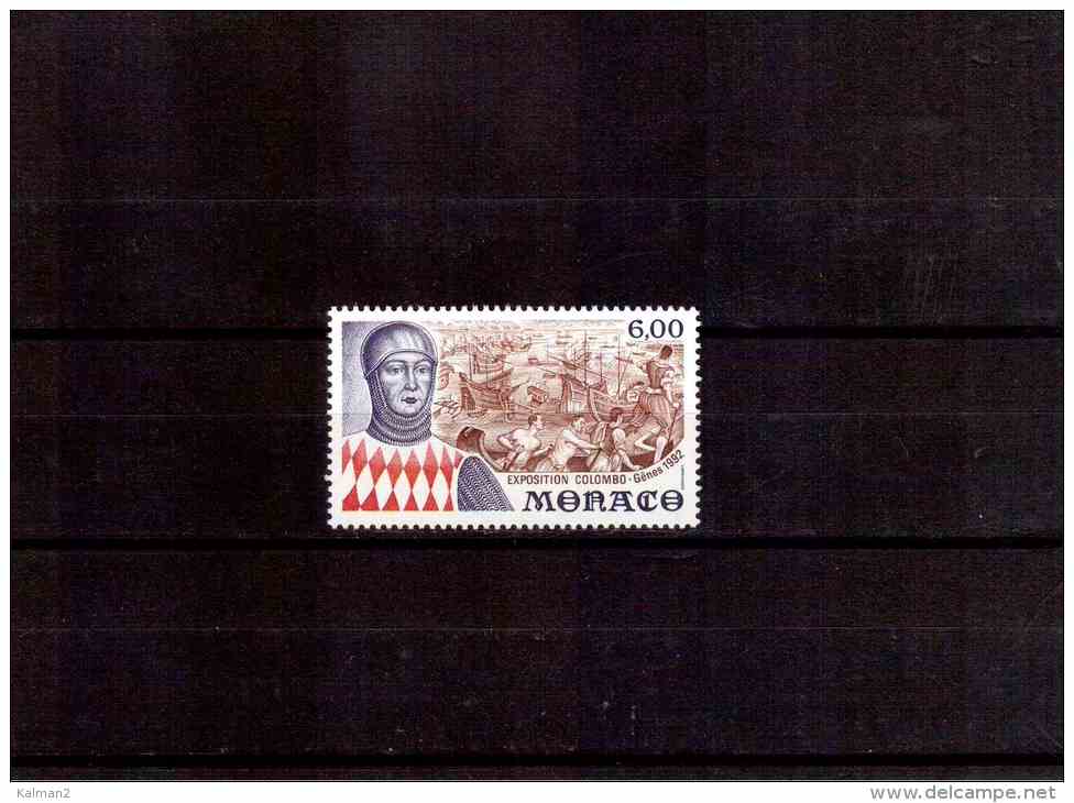 XX1703  -     MONACO     -     NEW** COMPLETE SET   -  CAT. UNIFICATO   Nr.   1829 - Christophe Colomb