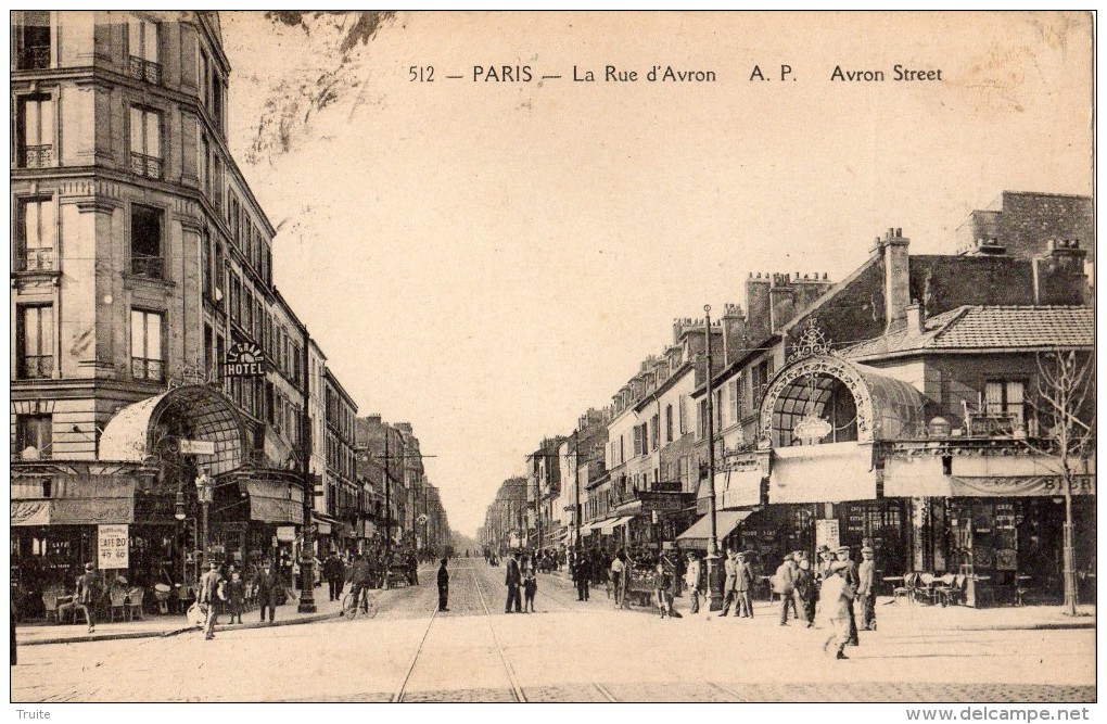 PARIS LA RUE D'AVRON - Arrondissement: 20