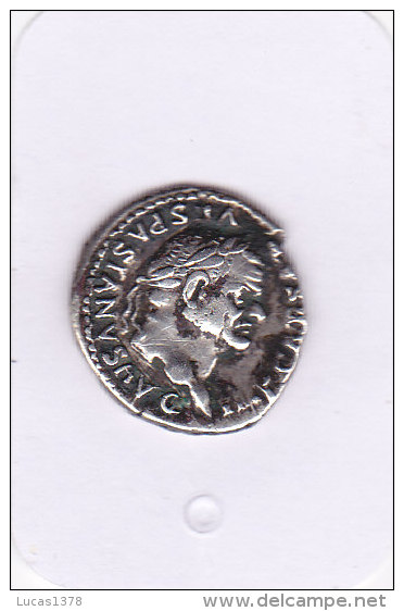 DENIER VESPASIEN PONTIFEX MAXIMUS / TRES BEAU - The Flavians (69 AD To 96 AD)