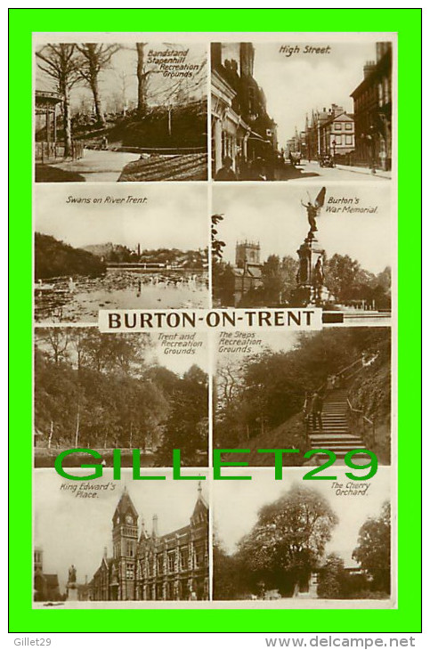 BURTON-ON-TRENT, UK - 8 MULTIVUES - REAL PHOTOGRAPH - - Sonstige & Ohne Zuordnung