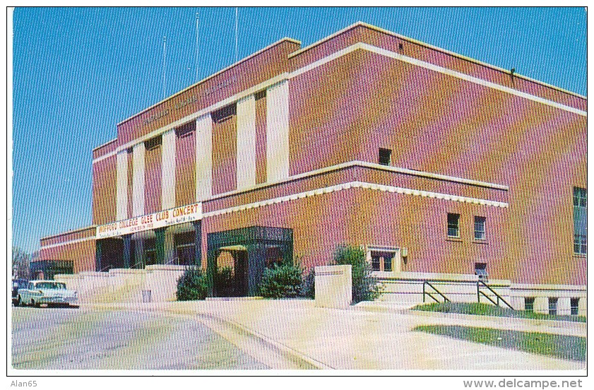 Spartanburg South Carolina, Memorial Auditorium, Auto, C1950s Vintage Postcard - Spartanburg