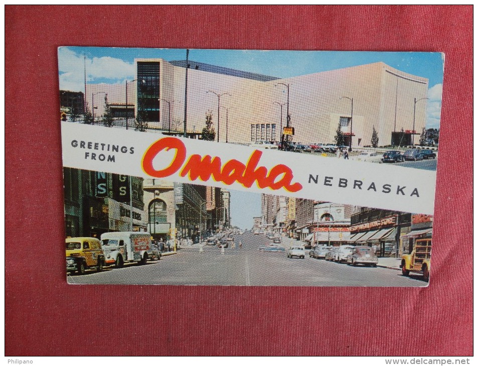 Nebraska> Omaha  Greetings M/V Street View  Not Mailed   Ref 1492 - Omaha