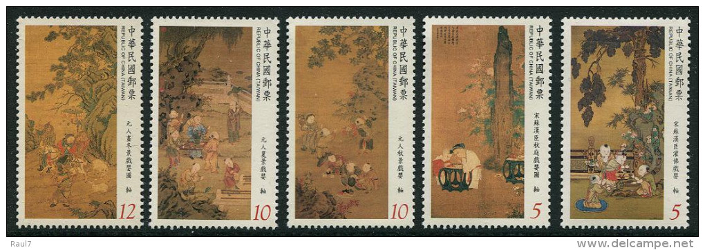 TAIWAN 2014 - Tableaux, Art Ancienne Chinois - 5 Val Neuf // Mnh - Ungebraucht