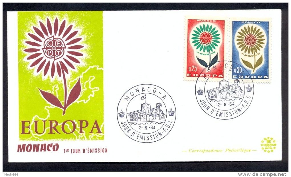 Monaco 1964 - FDC - Europa - Briefe U. Dokumente