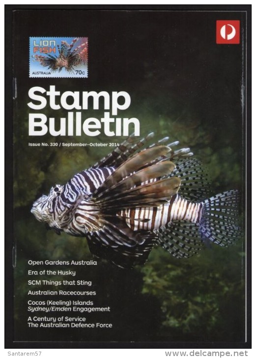 Catalogue N° 330 Stamp Bulletin Australia Post Septembre Octobre 2014 - Inglese