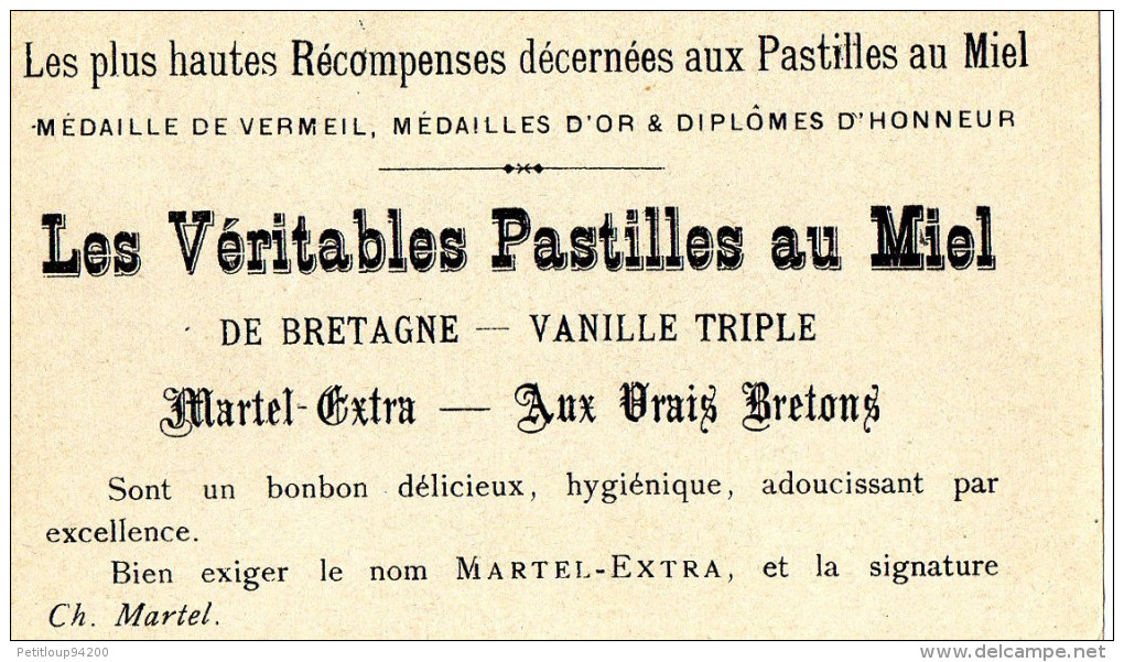 FICHES  ILLUSTREES/DEVINETTES   PASTILLES AU MIEL  CH. MARTEL Nantes  (Lot de 23)