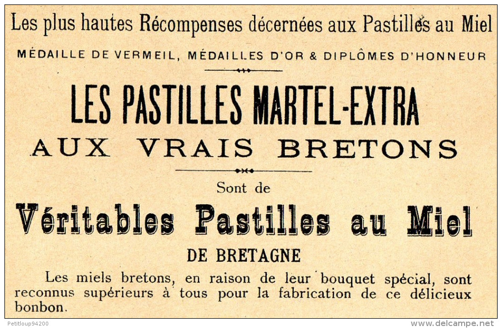 FICHES  ILLUSTREES/DEVINETTES   PASTILLES AU MIEL  CH. MARTEL Nantes  (Lot de 23)