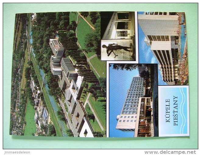 Slovakia 1995 Postcard "Piestany" To Holland - Bella Music Composer - Brieven En Documenten