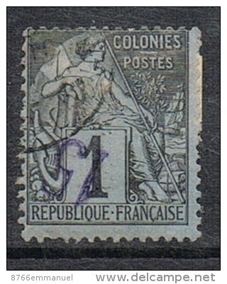 DIEGO-SUAREZ N°1a  Variété Surcharge Renversée, Signé Par L'expert Brun - Used Stamps