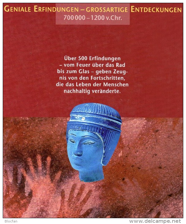 Erste Erfindungen Bildband 2011 plus Motiv-Blocks/KB o 65€ Entdecker der Welt bloque hoja m/s bloc sheet bf book Germany