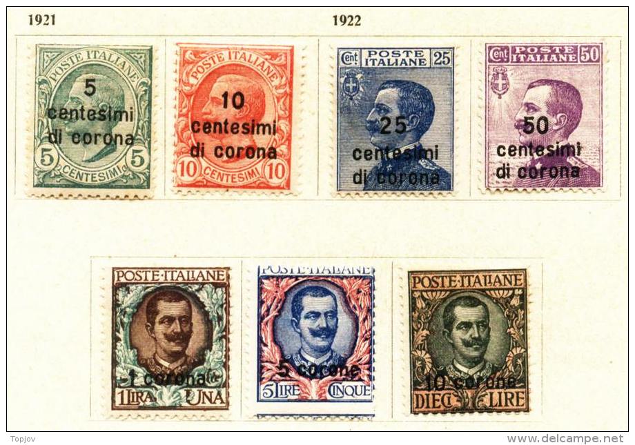 ITALIA - DALMAZIA - DALMACIJA -  RE Soprast. -  *MLH  - 1921 - Dalmatien