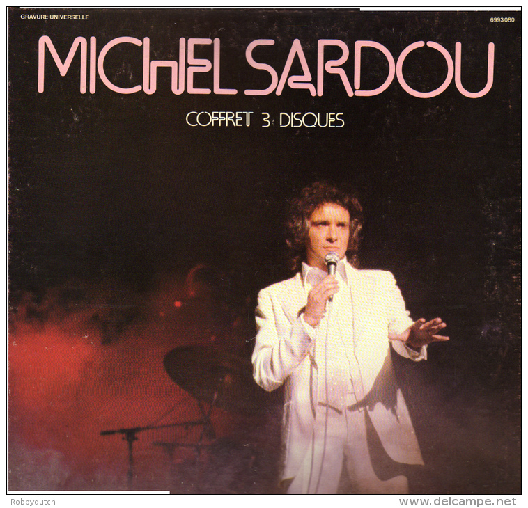 * 3LP - Box *  MICHEL SARDOU - COFFRET 3 DISQUES (France 1974) - Andere - Franstalig