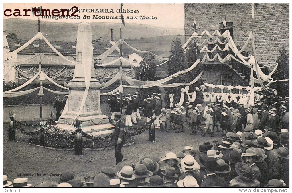 PONTCHARRA INAUGURATION DU MONUMENT AUX MORTS 69 RHONE FETE - Pontcharra-sur-Turdine