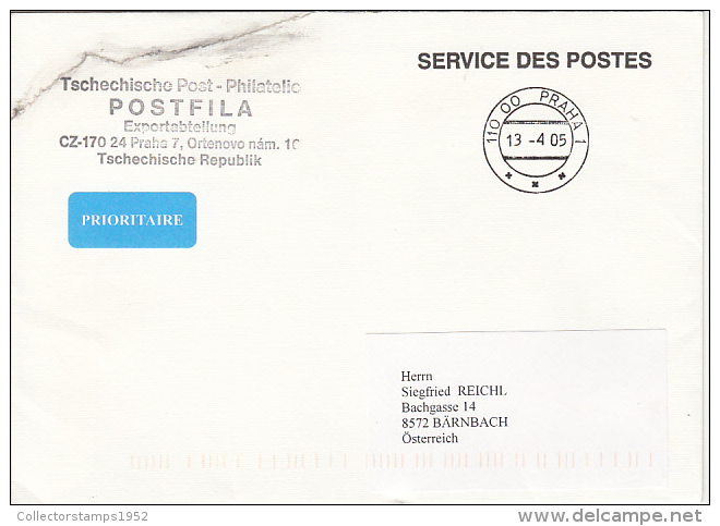 975- PREPAID COVER, PRAGUE, 2005, CZECH REPUBLIC - Lettres & Documents